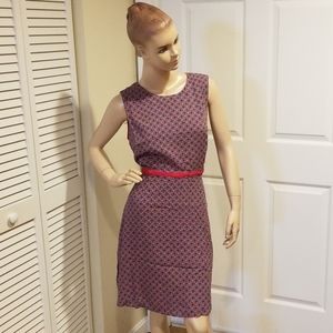 NWT Esley Sleeveless Blue Red Floral Dress